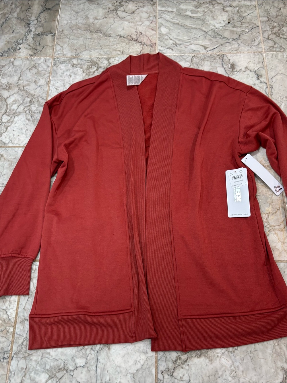 RBX Women’s Medium Red Cozy Open Front Sweater Cardigan New